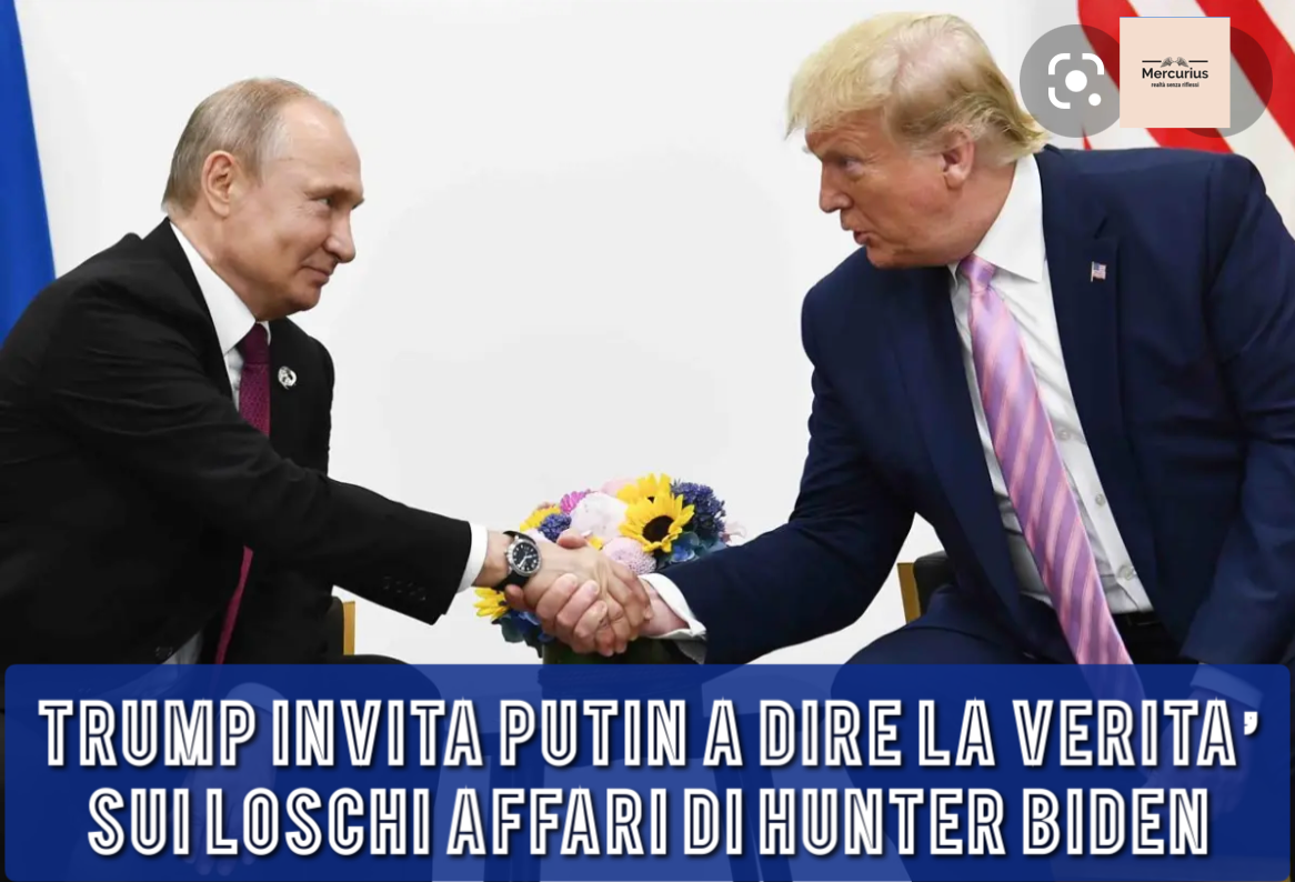 Trump passa la palla a Putin, e il ciclone è di nuovo su Hunter Biden