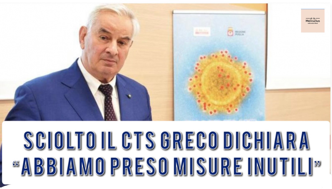 Il Cts sciolto, Donato Greco confessa: «prese misure inutili»