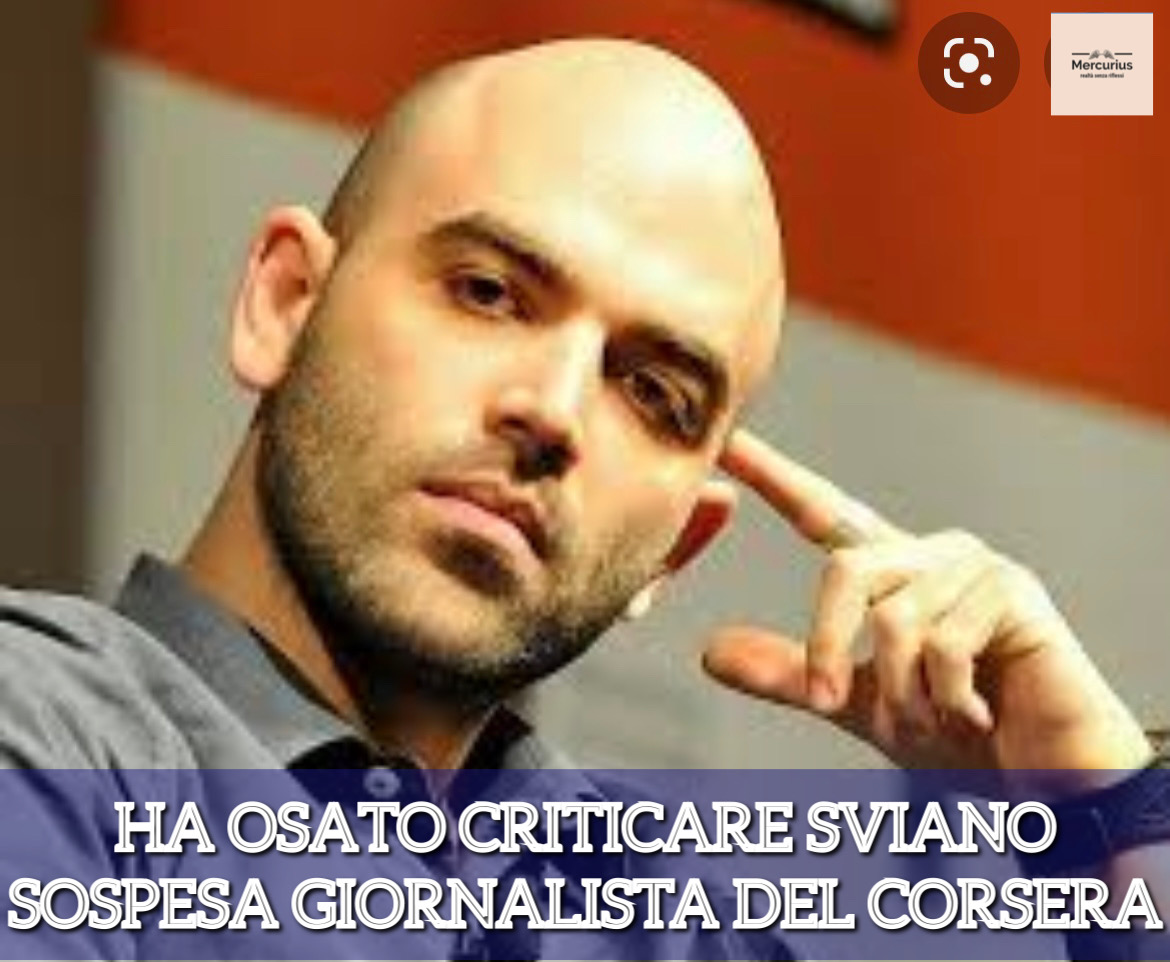 Critiche a Roberto Saviano, sospesa giornalista del Corriere