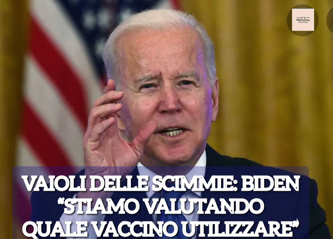 Vaiolo delle scimmie, Biden: “stiamo vedendo che vaccino si può usare”